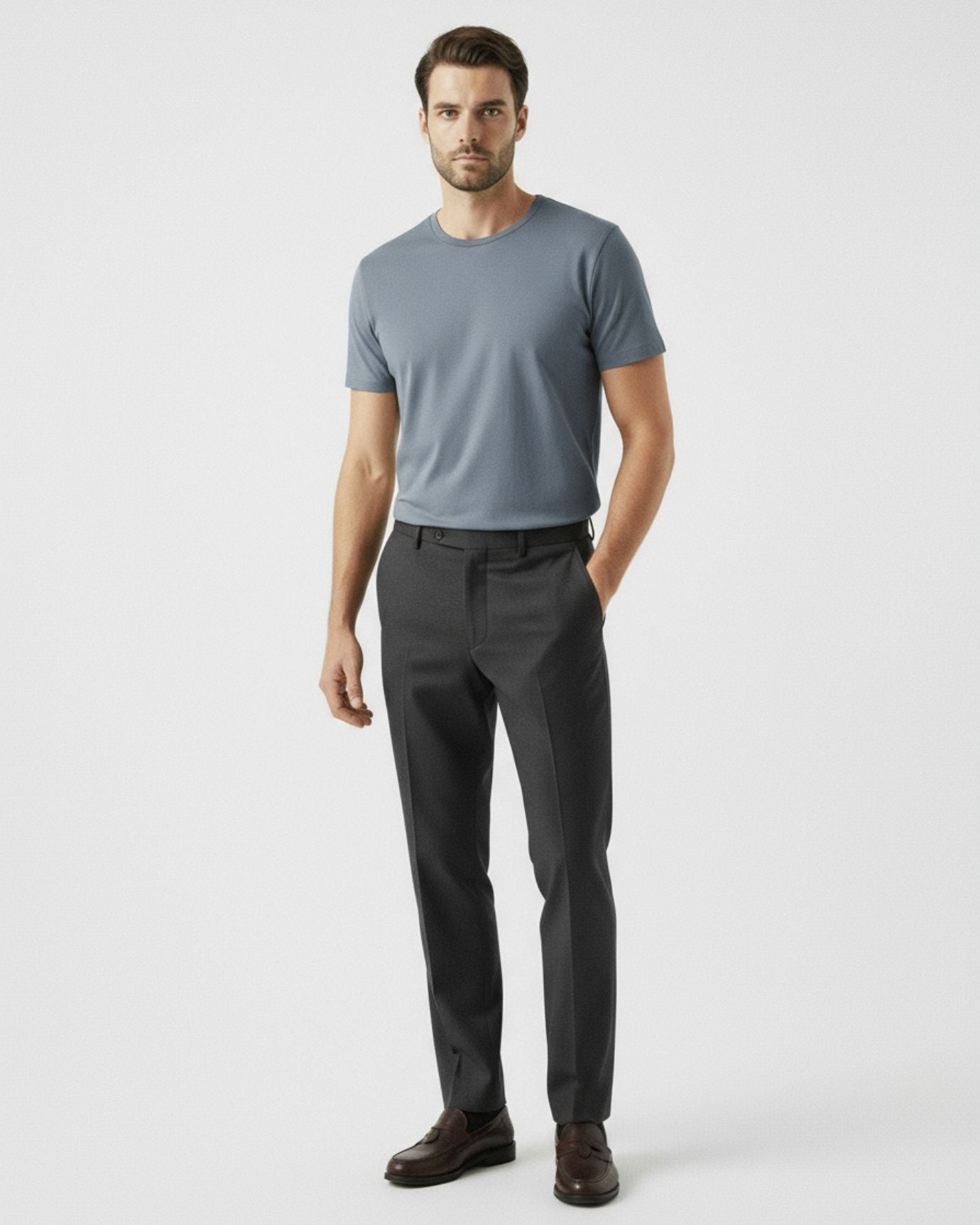 Ice Silk T-Shirt Short Sleeve Smooth