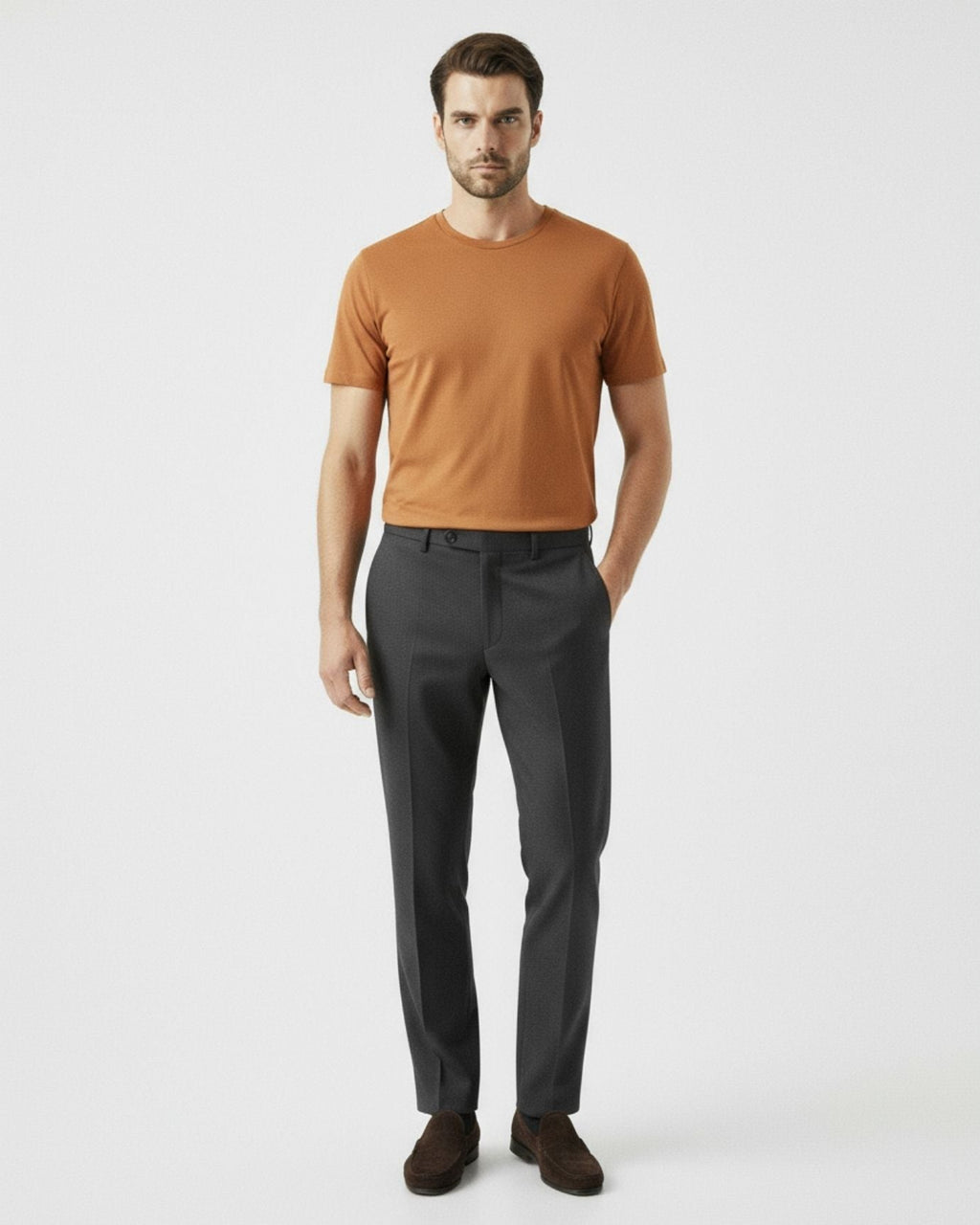 Ice Silk T-Shirt Short Sleeve Smooth