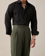 Business Trousers Cotton & Linen Blend