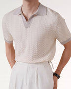Fine Cotton Italian Jacquard Polo