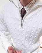 Old Money Retro Sweater Zip
