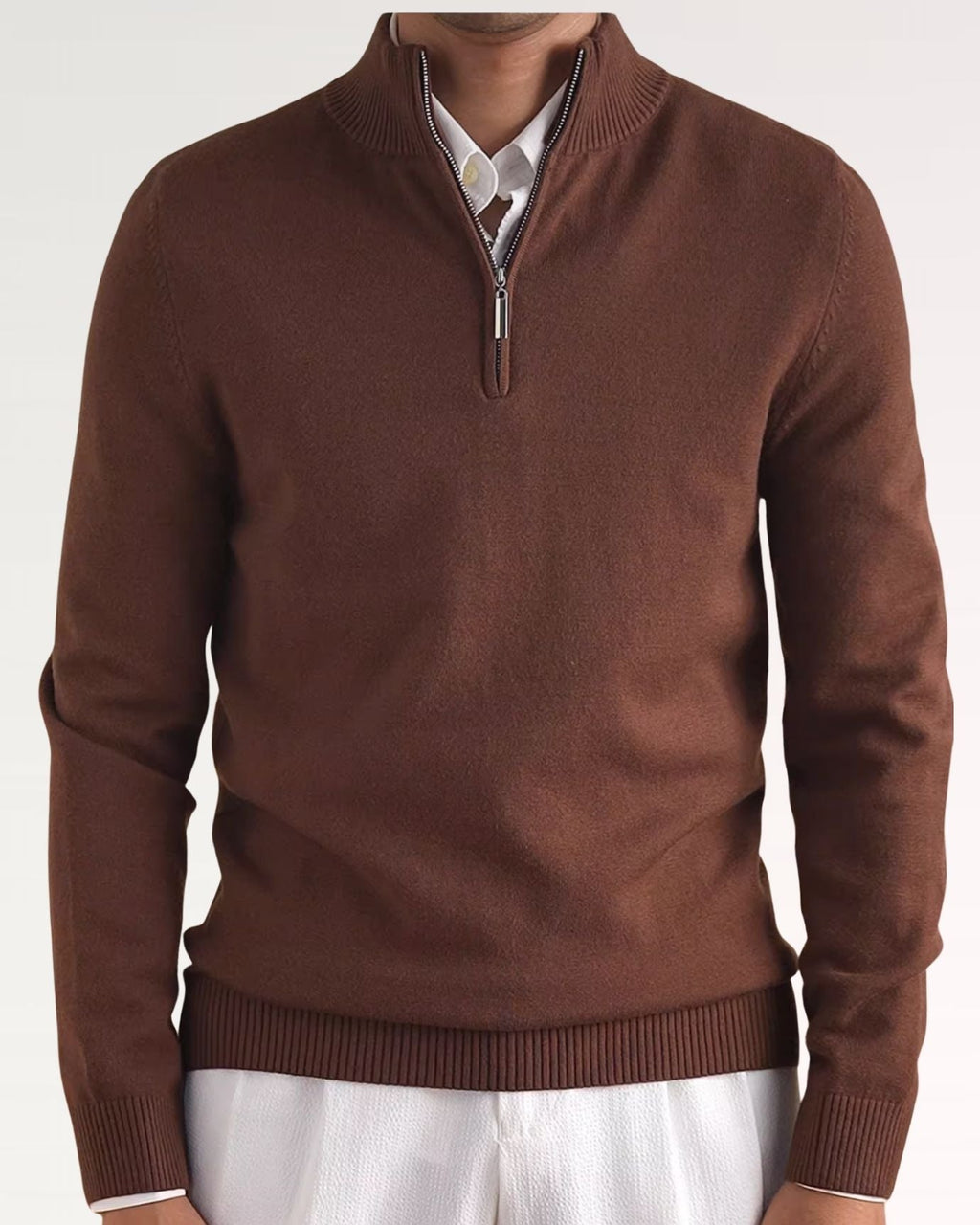 Business Casual Sweater Zipper