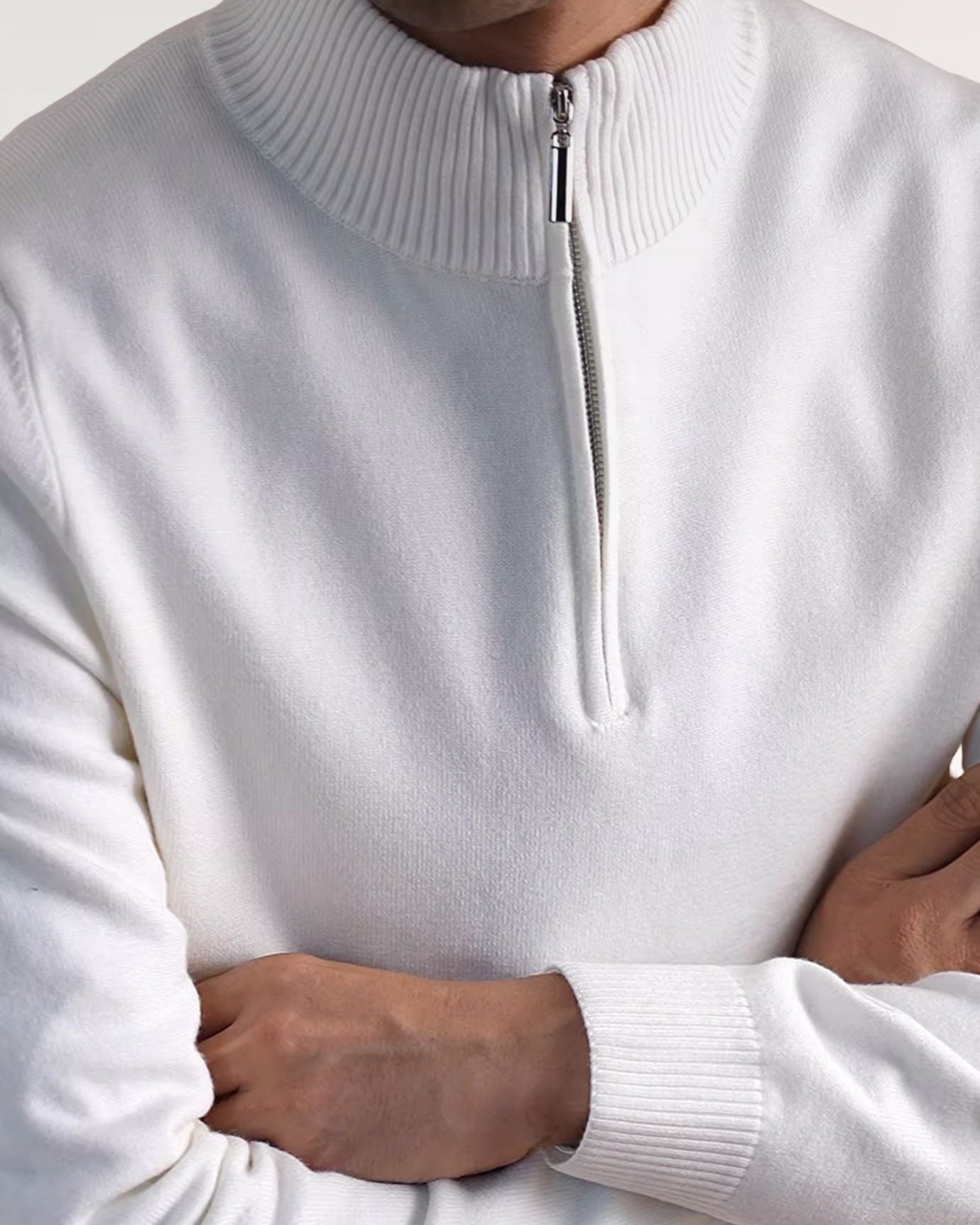 Business Casual Sweater Zipper