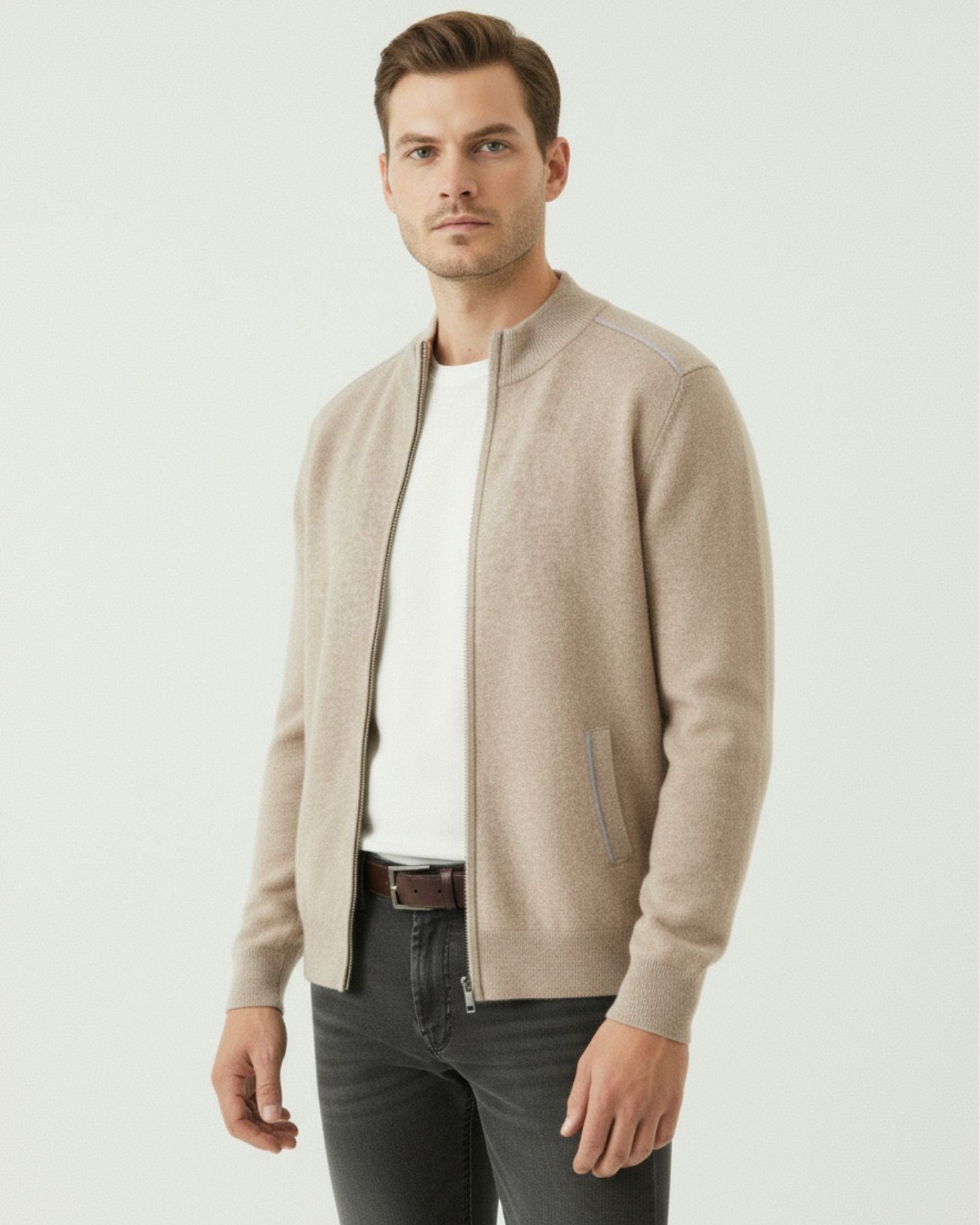 Cashmere Jacket Zip