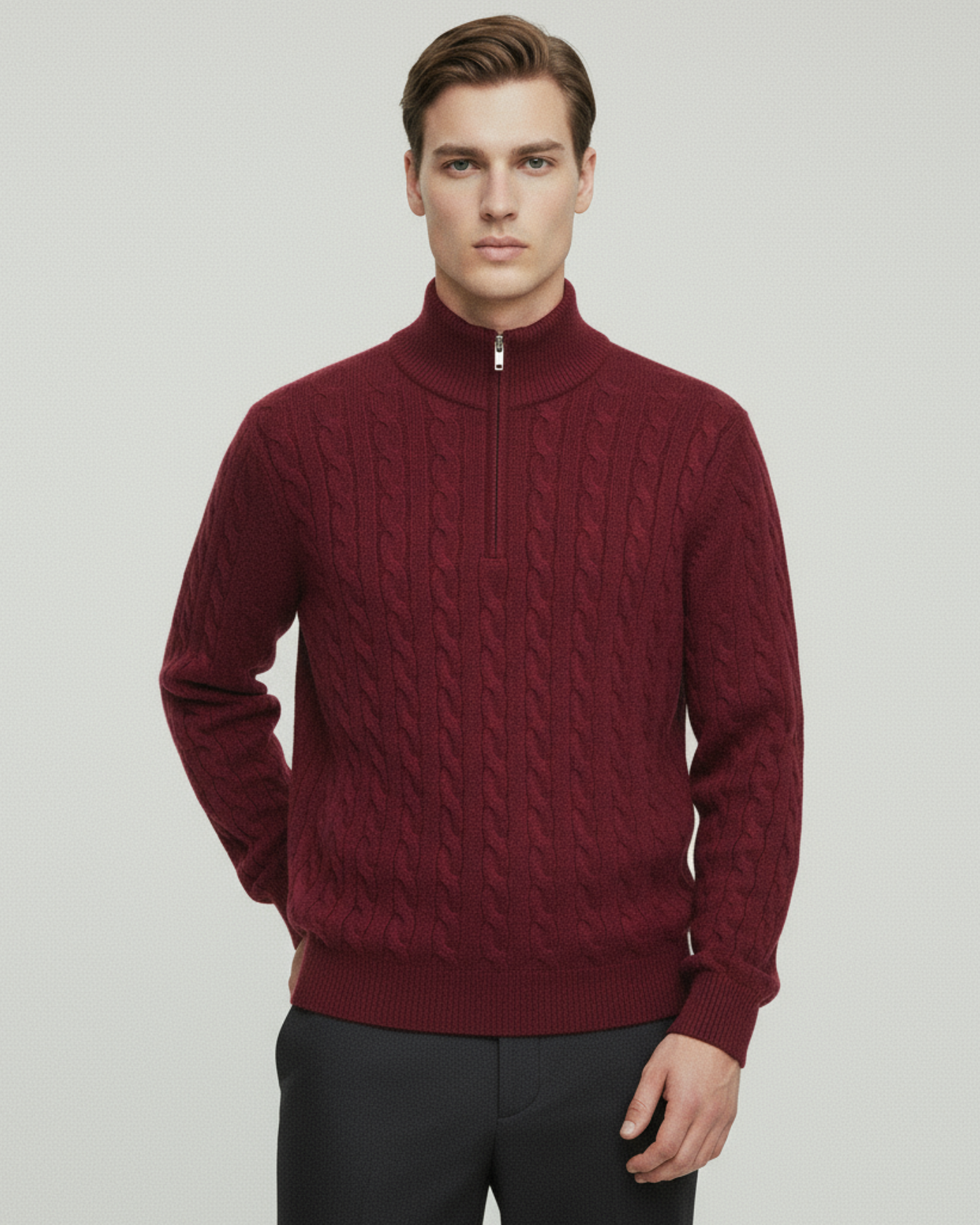 Portofino Sweater 100% Cashmere Zipper