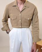 Cotton Old Money Shirt Cordoroy