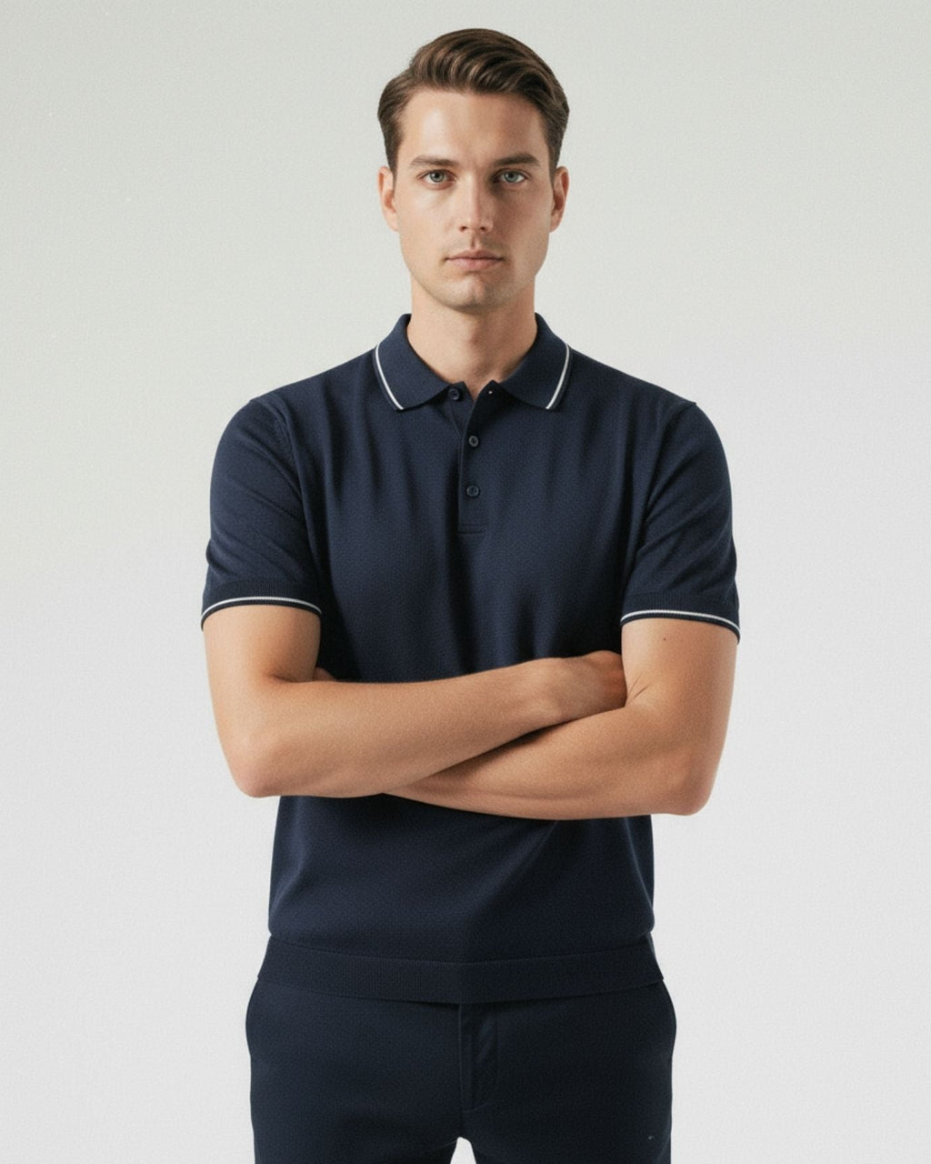 Mulberry Silk Knitted short-sleeved Polo
