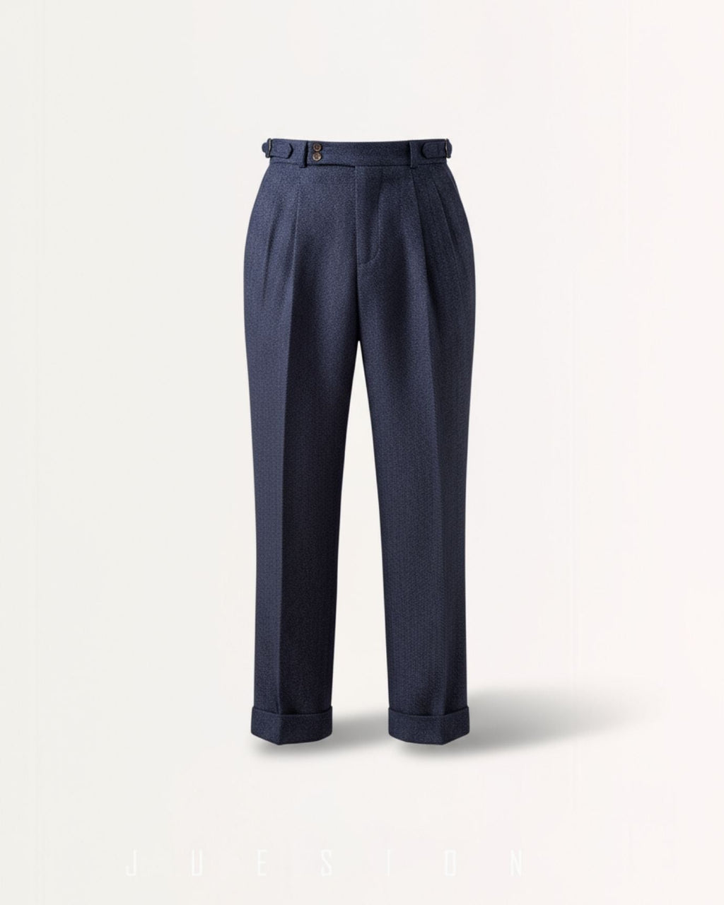 Italian Trousers Old Money Style Worsted Wool