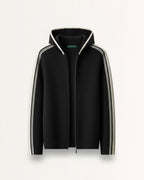 Wool & Cashmere blend hooded zipper
