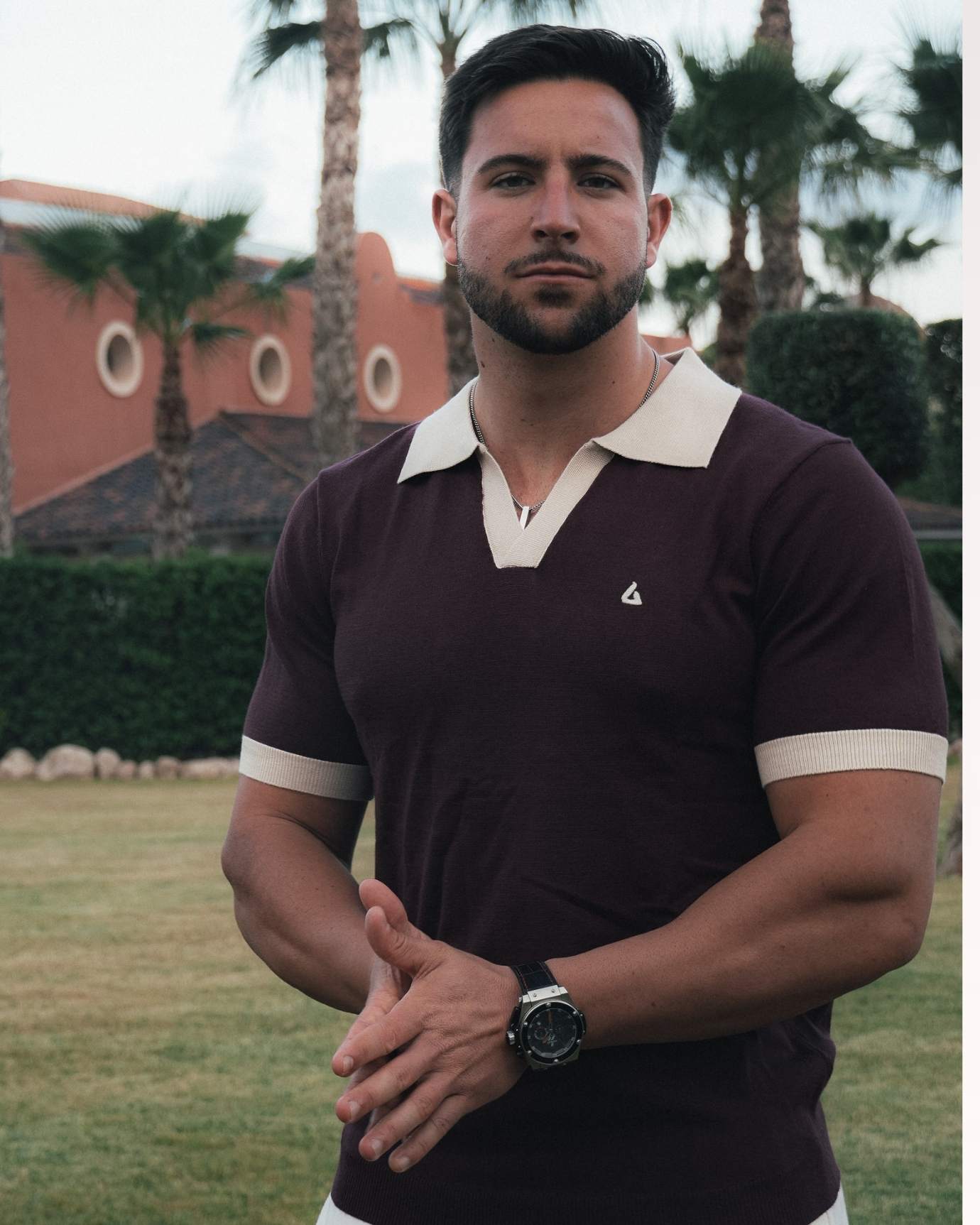 Old Money Polo Shirt Bordeaux