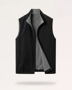 Reversible Vest Man Jacket Vest with Zipper