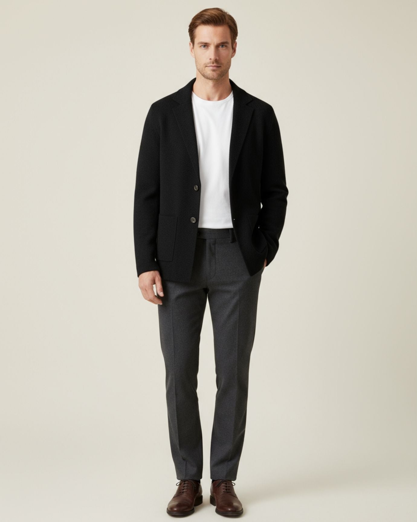 Classy Wool & Cashmere Knitted Cardigan