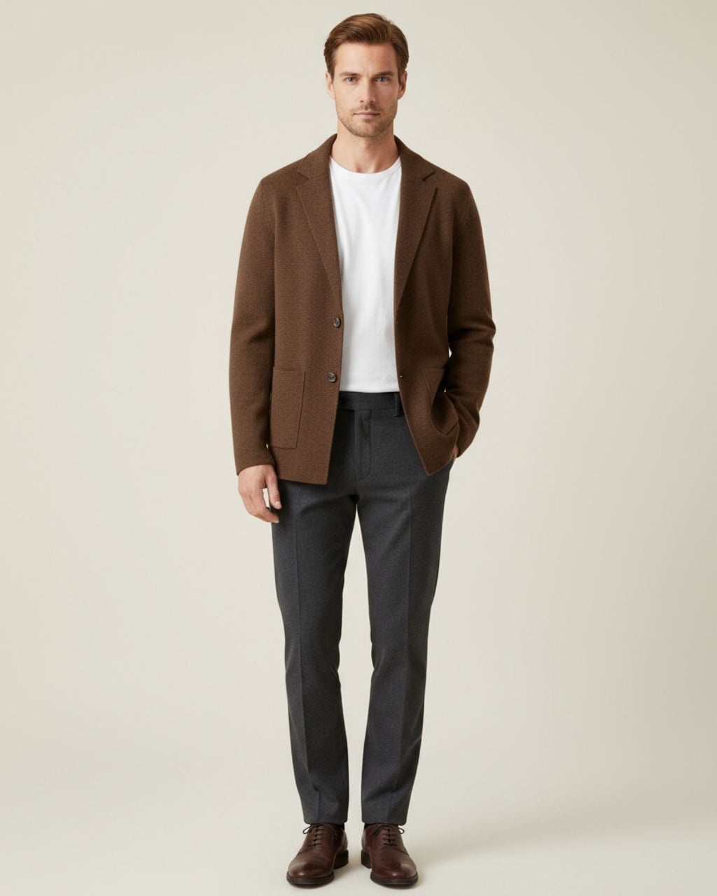 Classy Wool & Cashmere Knitted Cardigan
