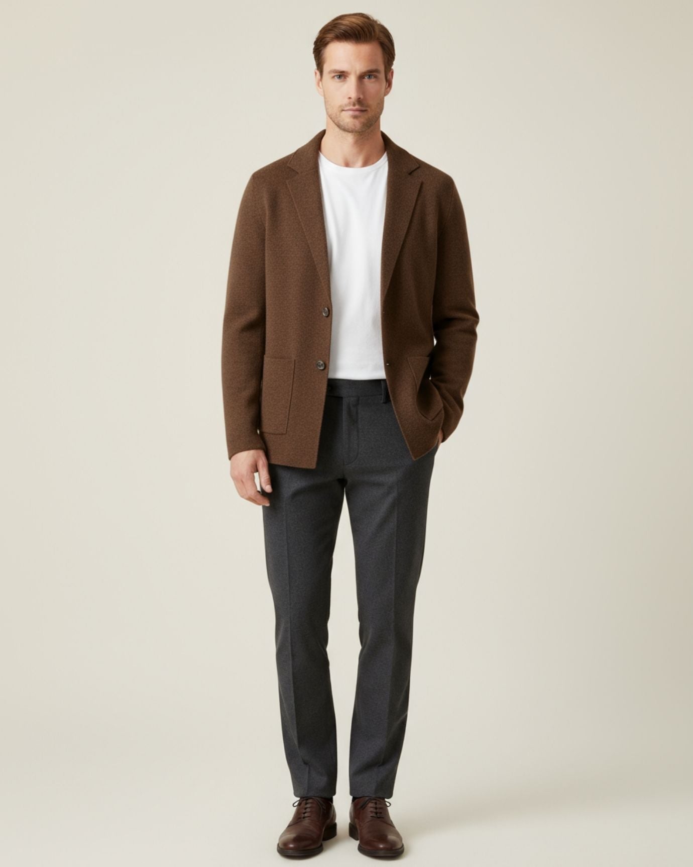 Classy Wool & Cashmere Knitted Cardigan