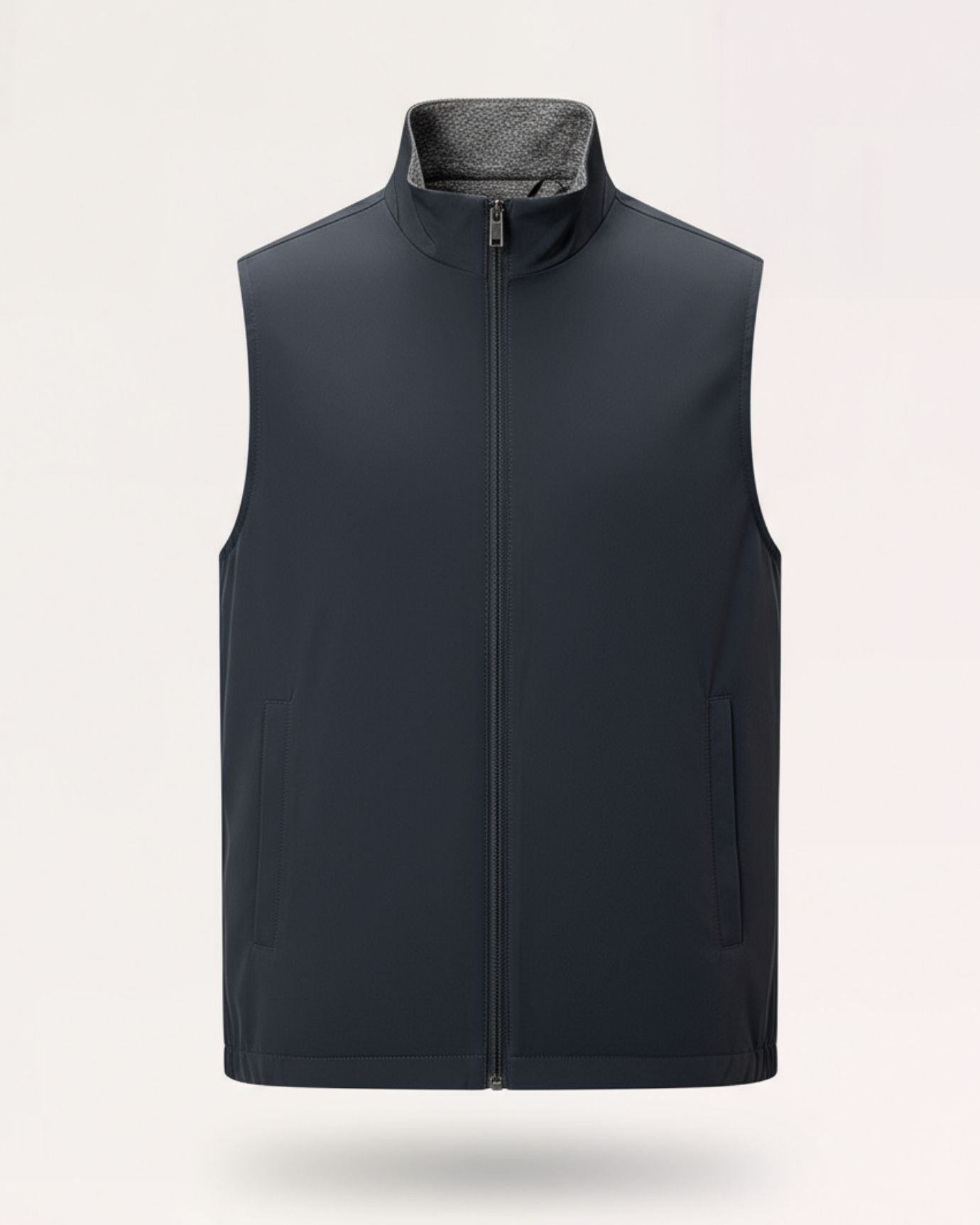 Reversible Vest Man Jacket Vest with Zipper