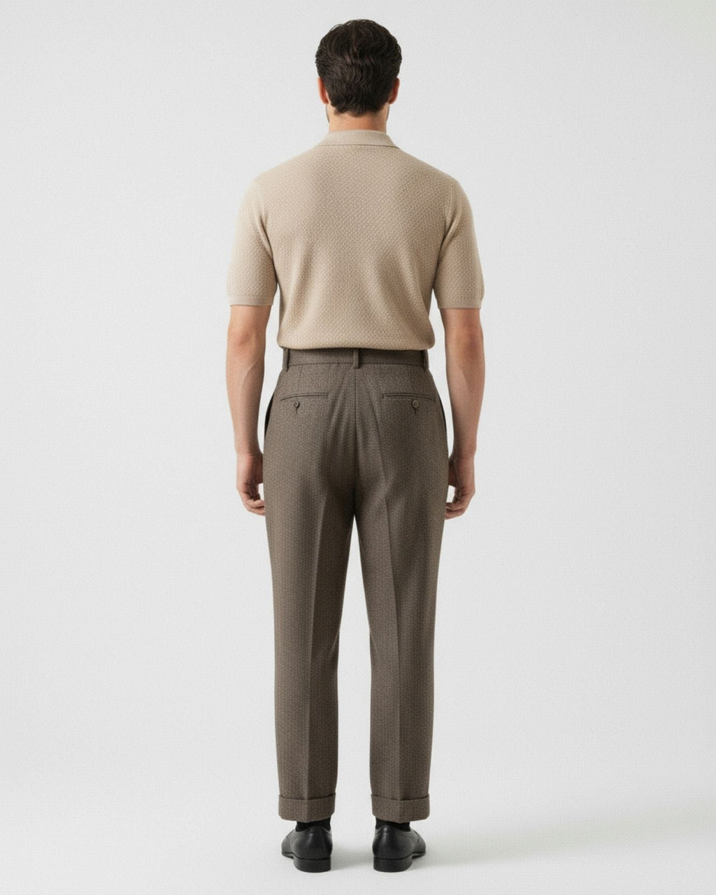 Cashmere Polo Short Sleeve Business Casual