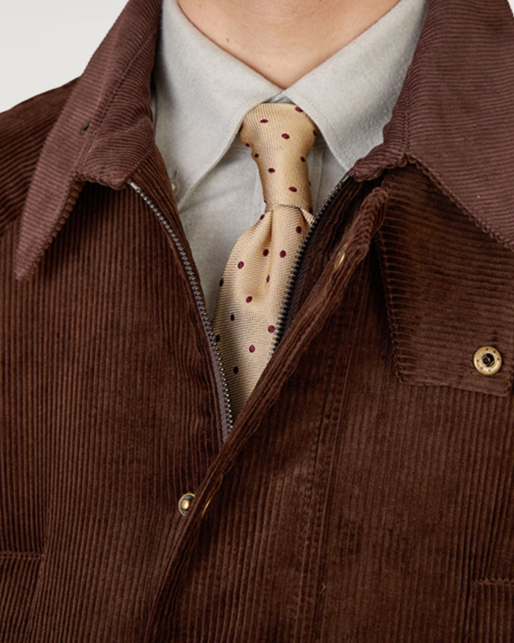 British Retro Jacket Cotton Corduroy