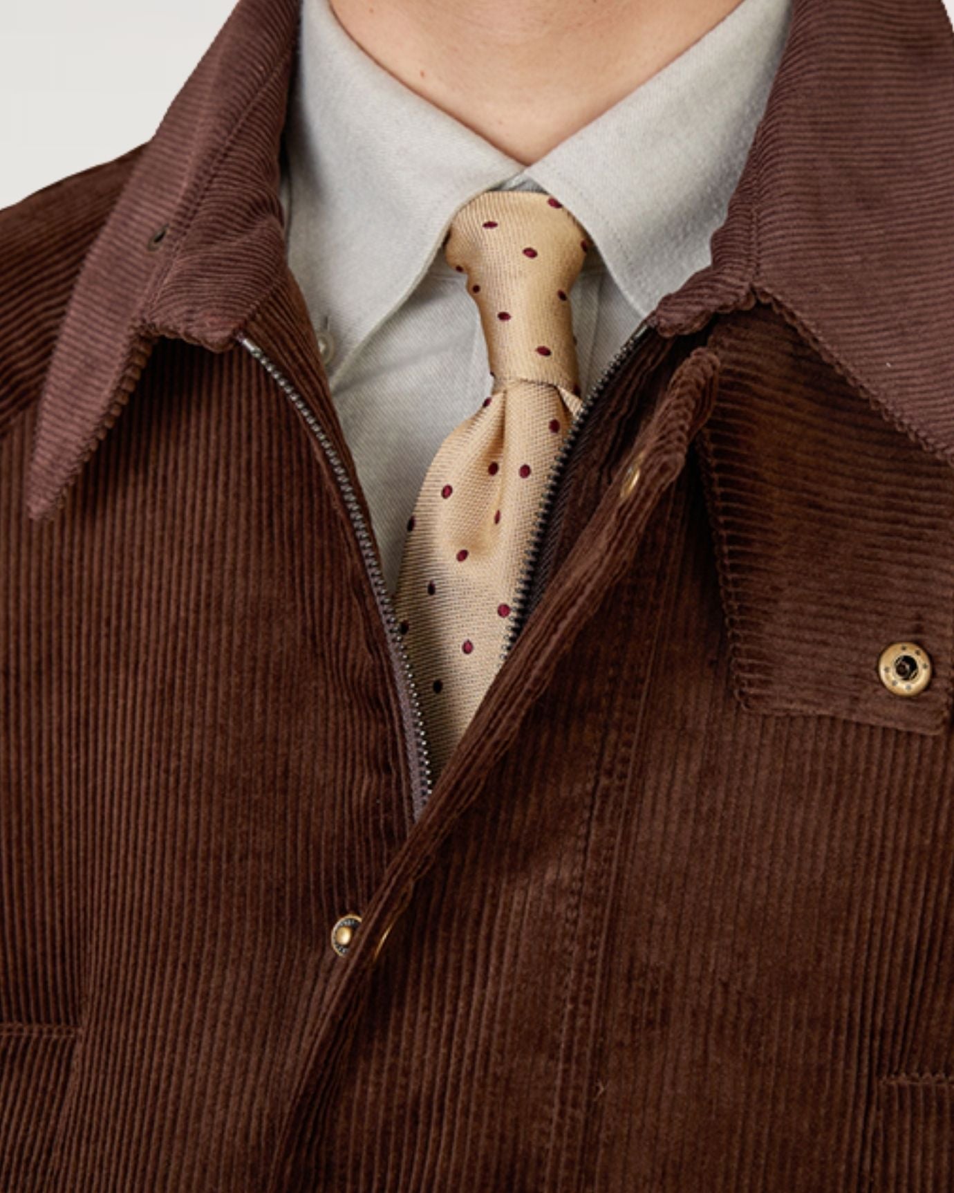 British Retro Jacket Cotton Corduroy