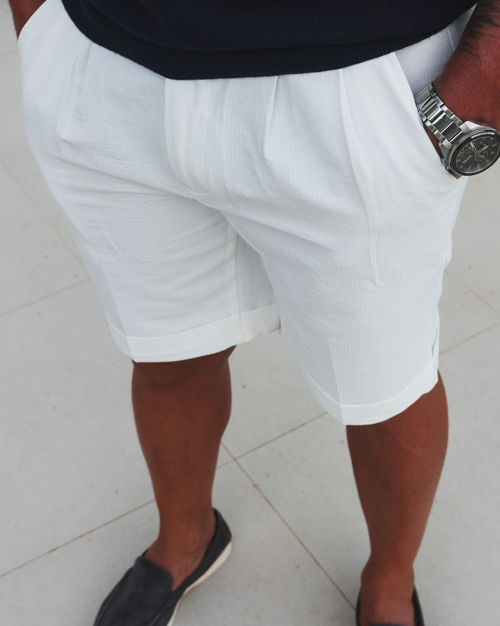 Paris Shorts Breathable White