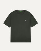 Old Money Cotton T-shirt Dark Green