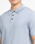 Mulberry Silk Cashmere Polo short-sleeved