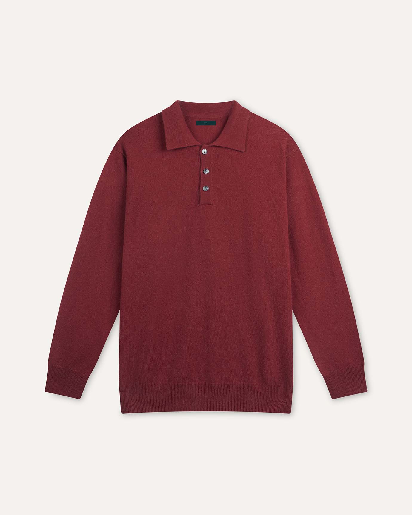 Fine Cashmere Polo Long Sleeve