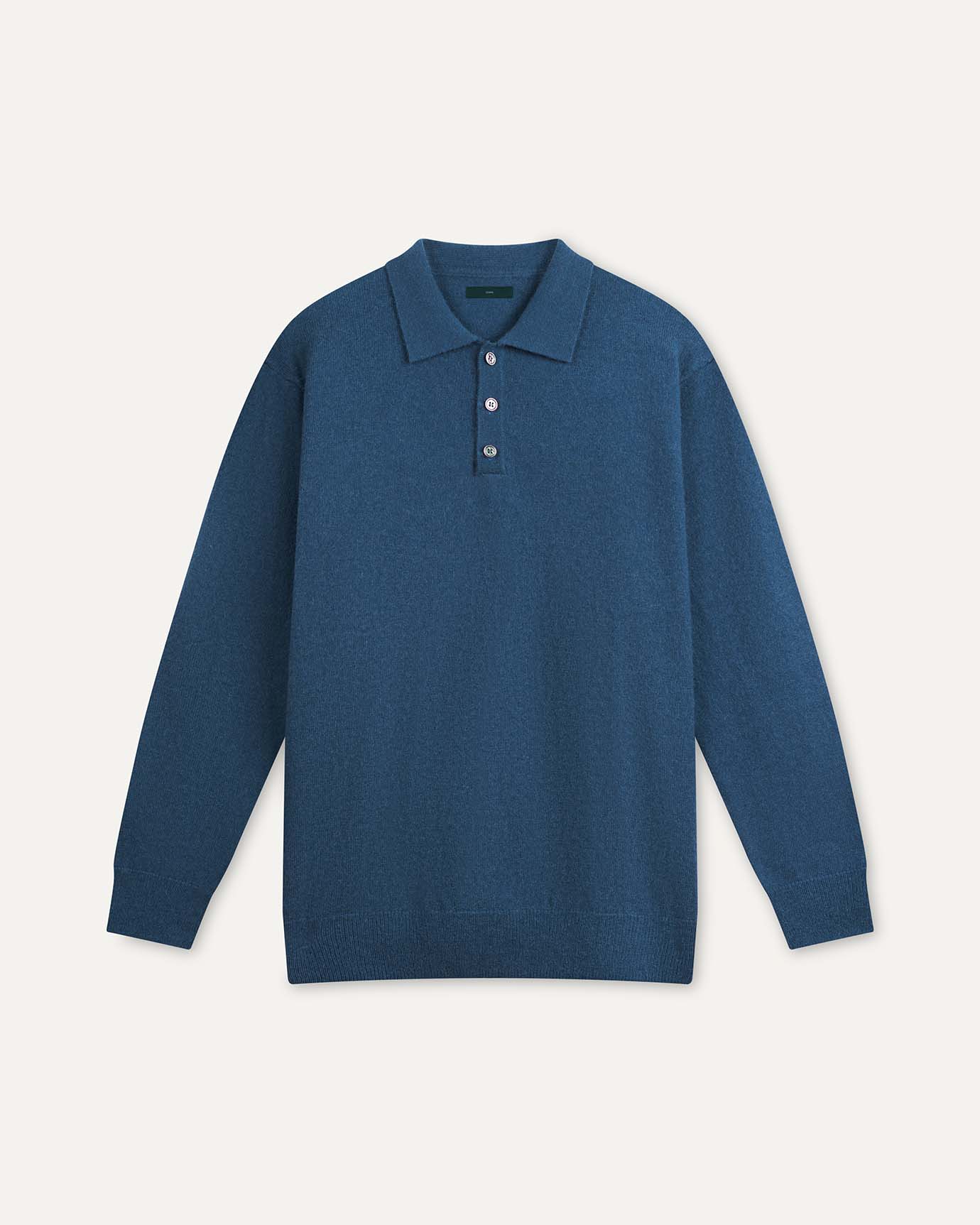 Fine Cashmere Polo Long Sleeve