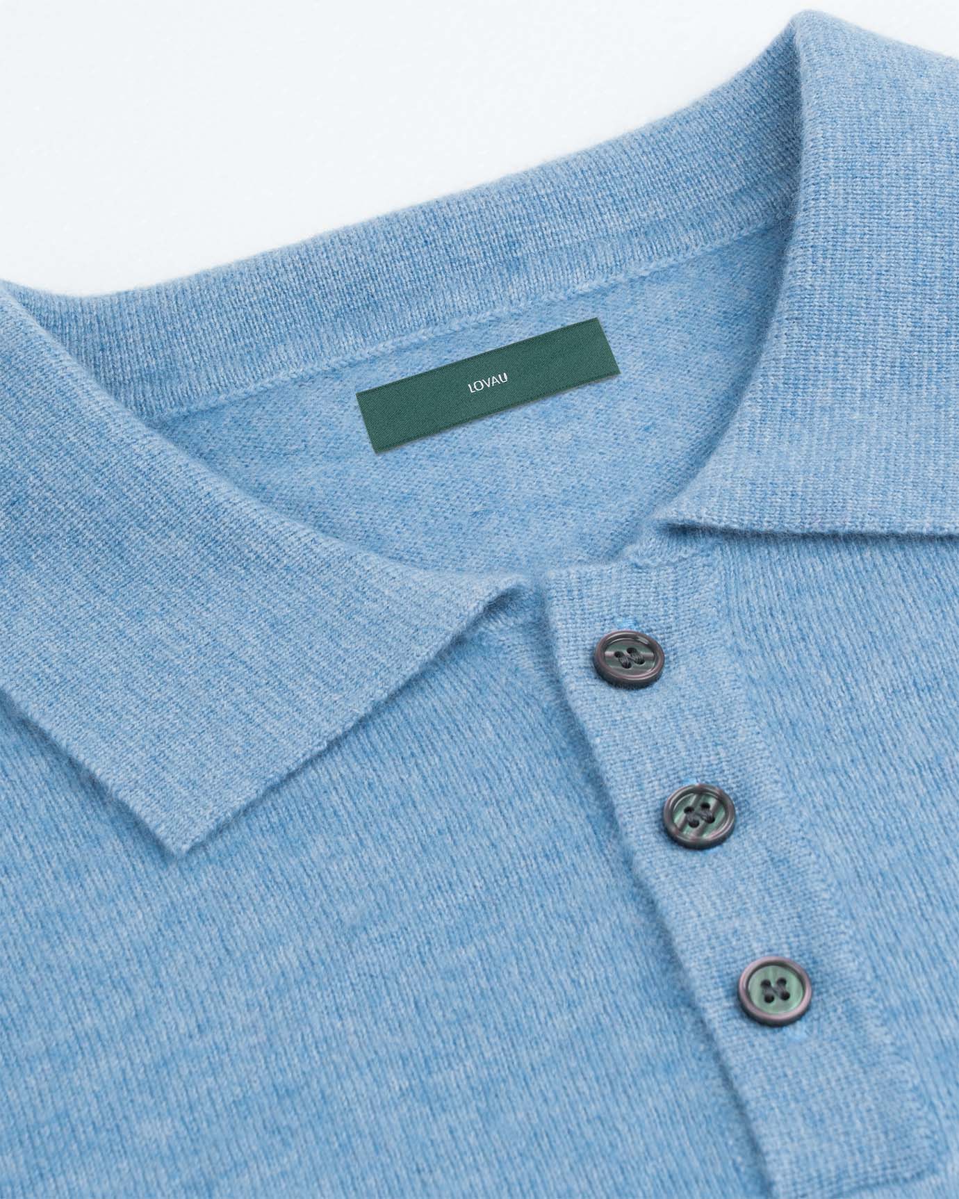 Fine Cashmere Polo Long Sleeve