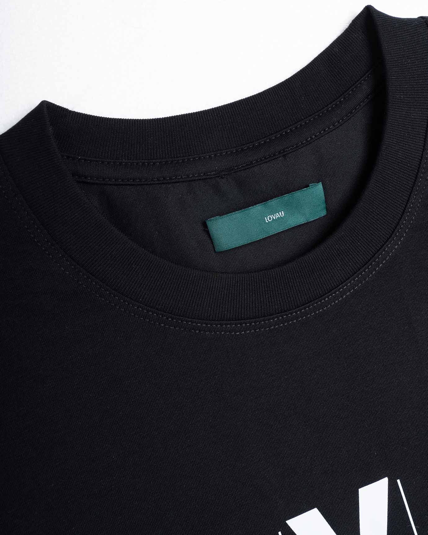 Slot Abstract T-shirt Black