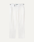 Rome Italian Linen Trousers White