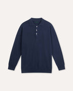 Cashmere Wool Polo Long Sleeve