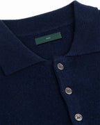 Cashmere Wool Polo Long Sleeve